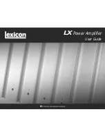 Lexicon LX - REV 3 User Manual preview