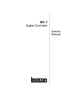 Lexicon MC-1 Service Manual preview