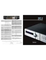 Preview for 1 page of Lexicon MC-4 Specifications