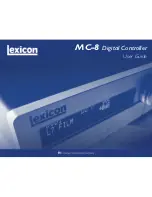 Preview for 1 page of Lexicon MC-8 User Manual