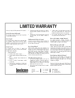 Preview for 170 page of Lexicon MC-8 User Manual