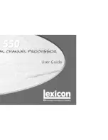 Lexicon MPX 550 User Manual preview