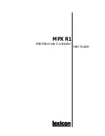 Preview for 1 page of Lexicon MPX R1 - User Manual