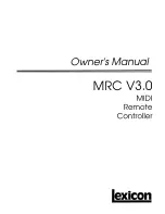 Lexicon MRC V3.0 Manual preview