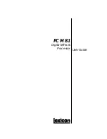 Lexicon PCM 81 - REV User Manual preview