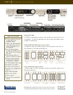 Предварительный просмотр 2 страницы Lexicon PCM 96 Specifications