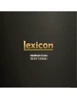 Preview for 1 page of Lexicon PCM NATIVE EFFECTS BUNDLE Owner'S Manual