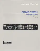 Preview for 1 page of Lexicon Prime Time II 95 Manual