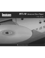 Lexicon RT-10 User Manual preview