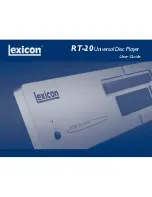 Lexicon RT-20 User Manual preview