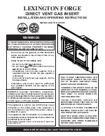 Lexington Forge Ashton AI31DV Installation And Operating Instructions Manual предпросмотр