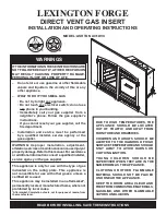 Предварительный просмотр 1 страницы Lexington Forge ASHTON AI31DVC Installation And Operating Instructions Manual