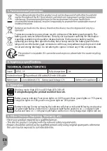 Preview for 24 page of LEXMAN NXS-4011-USB Use And Maintenance Manual