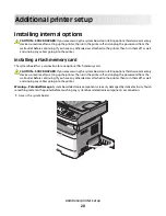 Предварительный просмотр 20 страницы Lexmark 13B0500 User Manual