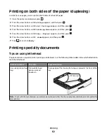 Предварительный просмотр 62 страницы Lexmark 13B0500 User Manual