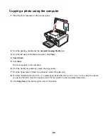 Preview for 62 page of Lexmark 1410007 - X 3550 Color Inkjet User Manual