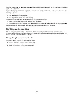 Preview for 76 page of Lexmark 1410007 - X 3550 Color Inkjet User Manual