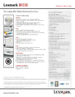 Preview for 2 page of Lexmark 1410685 Technical Specifications