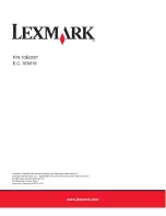 Preview for 283 page of Lexmark 19Z0201 - X 862dte 4 B/W Laser User Manual