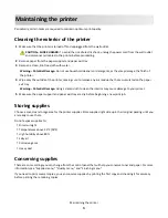 Preview for 3 page of Lexmark 21Z0300 - Laser Printer Government Compliant Maintenance Manual