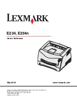 Preview for 1 page of Lexmark 22S0502 - E234 Monochrome Laser Printer User Reference Manual