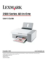 Lexmark 2500 - X Color Inkjet User Manual preview