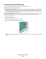 Предварительный просмотр 20 страницы Lexmark 25A0452 - C 736dtn Color Laser Printer User Manual