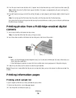 Предварительный просмотр 74 страницы Lexmark 25A0452 - C 736dtn Color Laser Printer User Manual