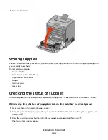 Предварительный просмотр 134 страницы Lexmark 25A0452 - C 736dtn Color Laser Printer User Manual