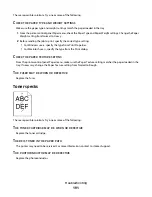 Предварительный просмотр 191 страницы Lexmark 25A0452 - C 736dtn Color Laser Printer User Manual