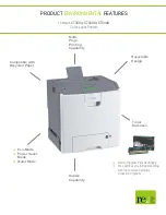 Preview for 4 page of Lexmark 25C0352 - C 734dtn Color Laser Printer Datasheet