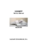 Preview for 1 page of Lexmark 3200 - MFP - Option Service Manual