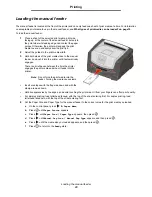 Предварительный просмотр 23 страницы Lexmark 33S0408 - E 350dt B/W Laser Printer User Manual