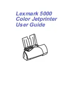 Lexmark 5000 Color Jetprinter User Manual preview