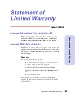 Preview for 75 page of Lexmark 5000 Color Jetprinter User Manual