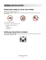 Preview for 5 page of Lexmark 544dtn - X Color Laser Install Manual