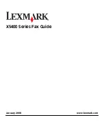 Lexmark 5495 - X Color Inkjet Fax Manual preview