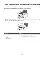 Preview for 62 page of Lexmark 7550 Series User Manual