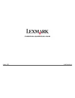 Lexmark 90P4000 Quick Reference Manual preview