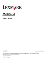 Lexmark Apps User Manual preview