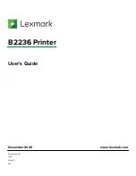 Lexmark B2236 User Manual preview