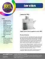 Preview for 1 page of Lexmark C 762 Datasheet