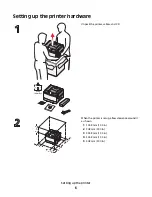 Preview for 6 page of Lexmark C544DTN - Color Laser Printer 25/25 Ppm Duplex Networkfront Pic Wireless Setup Manual