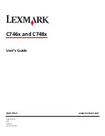 Lexmark C746 User Manual preview