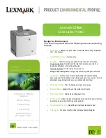 Lexmark C748e Quick Manual preview