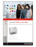 Preview for 1 page of Lexmark C780N - Color Laser Printer Specifications