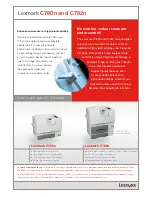 Preview for 3 page of Lexmark C780N - Color Laser Printer Specifications