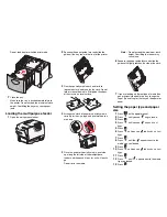 Preview for 2 page of Lexmark C782n Quick Reference