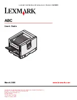 Lexmark C920 SERIES User Manual предпросмотр