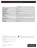 Preview for 8 page of Lexmark C950de Datasheet